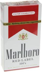 Marlboro Red Label 100's Box of 10 Packs