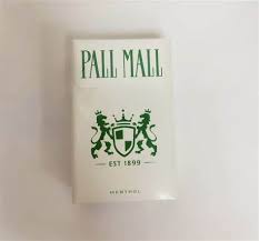 Pall Mall Menthol White Filter 100s Box of 10 packs