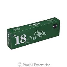 Teton No. 18 Green Menthol Kings Box