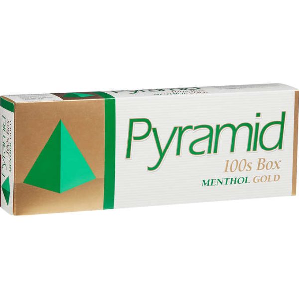 Pyramid Menthol Gold 100s Box of 10 packs