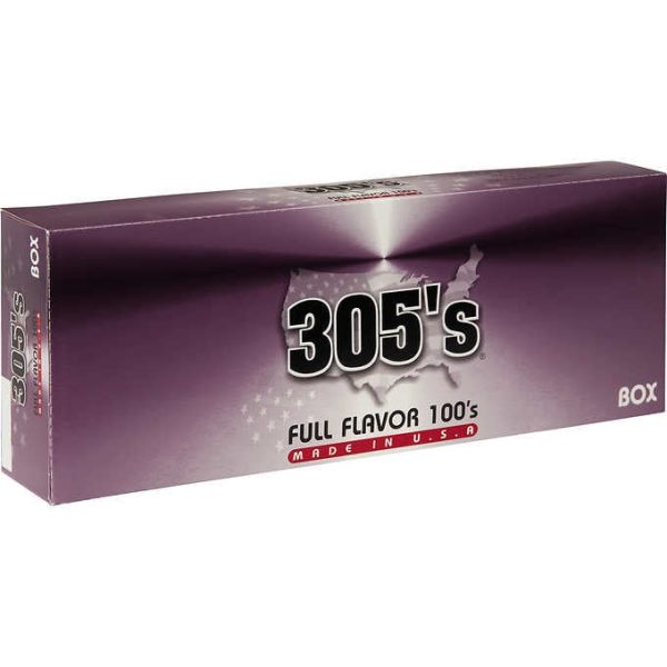 305's Full Flavor 100s Box of 10 packs