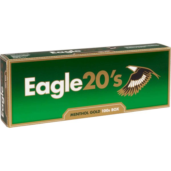 Eagle20's Menthol Gold 100s Box of 10 packs