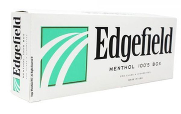 Edgefield Menthol Gold 100's Box of 10 Packs