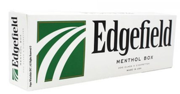 Edgefield Menthol Kings Box of 10 Packs