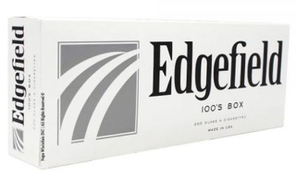 Edgefield Silver 100's Box of 10 Packs