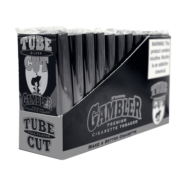 Gambler Tube Cut Silver .35oz Pouch