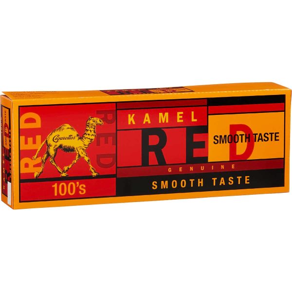 Kamel Red Genuine Smooth Taste 100s Box of 10 Packs