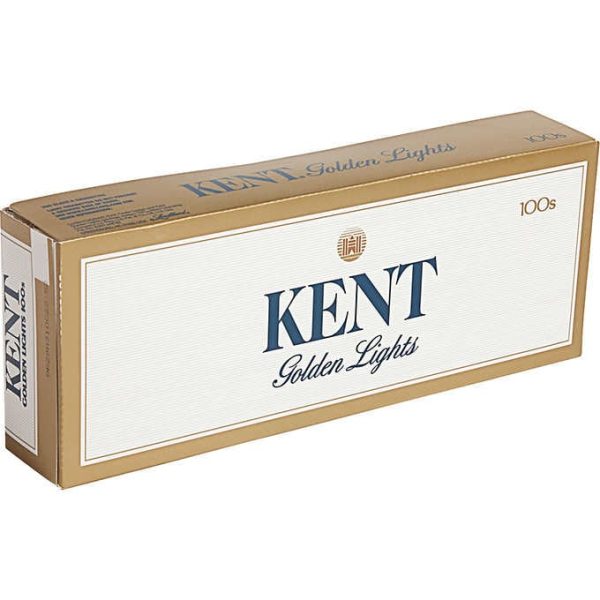 Kent Golden Lights 100's, Soft Box of 10 packs