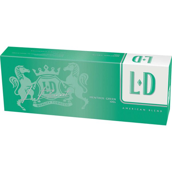 LD by L.Ducat Menthol Green 100s Box of 10 packs