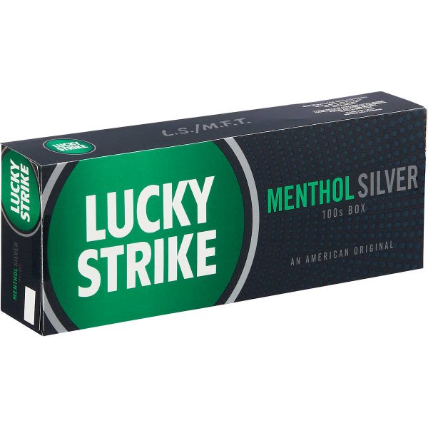 Lucky Strike Menthol Silver 100s Box of 10 Packs