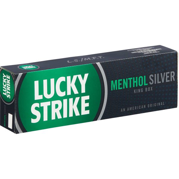 Lucky Strike Menthol Silver King Box of 10 Packs