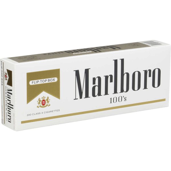 Marlboro Gold Pack 100's Box of 10 Packs