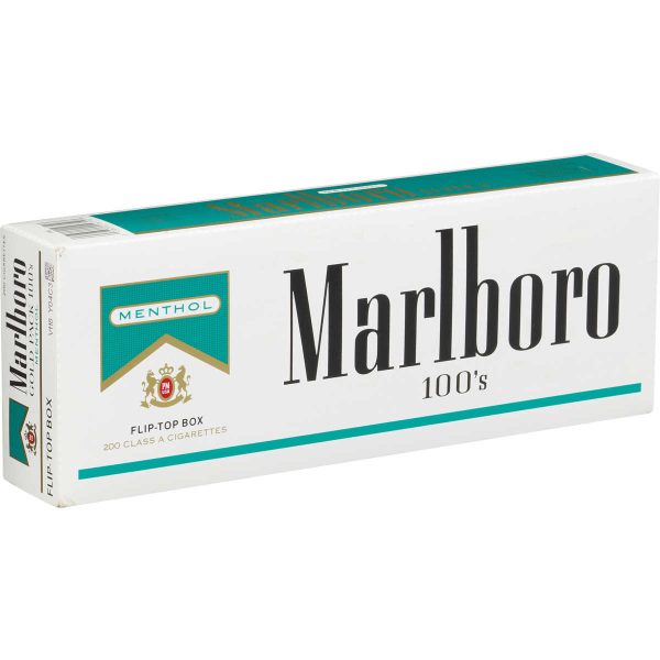 Marlboro Menthol Gold Pack 100's Box of 10 Packs