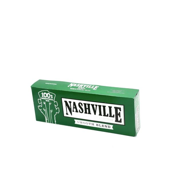 Nashville 100's Menthol Box of 10 packs (Green)