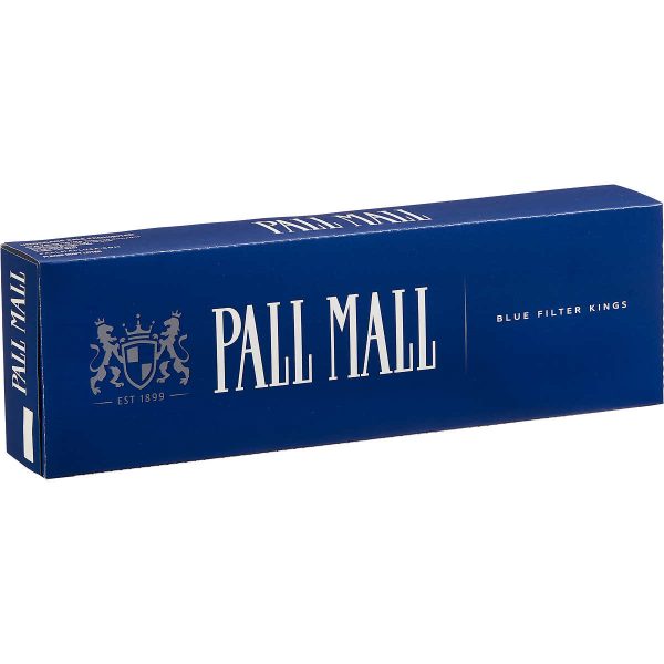 Pall Mall Blue Filter Kings Box of 10 packs