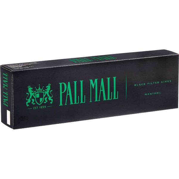 Pall Mall Menthol Black Filter Kings Box of 10 packs