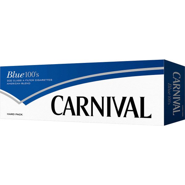 Carnival, Blue 100's Box of 10 packs