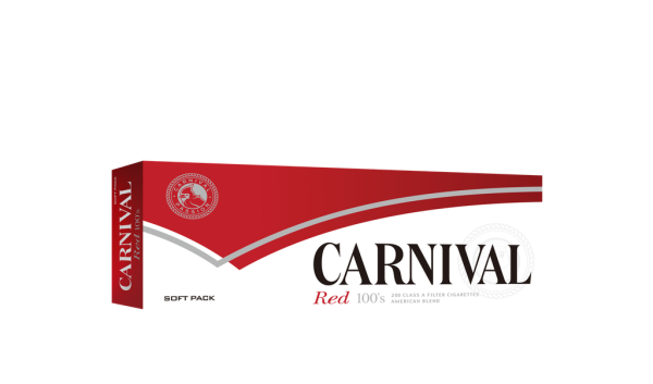 Carnival, Red 100's Soft, box of 20 packs