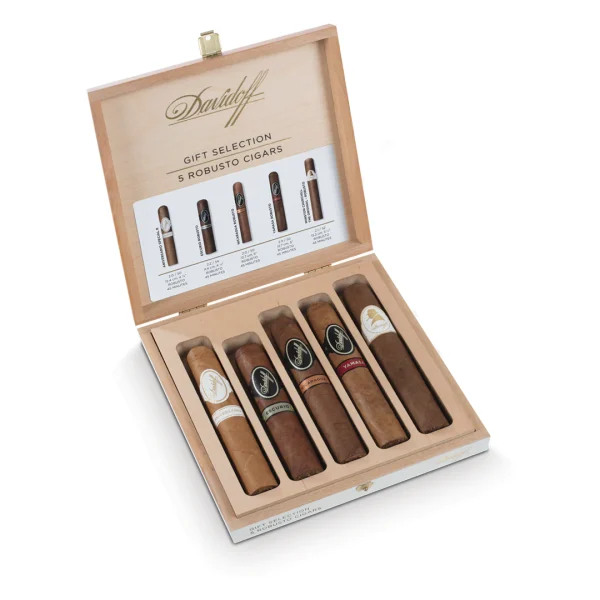 Davidoff Gift Selection Sampler Selection Box - 5 Cigars